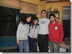 Con Dani, Cami y Felipe